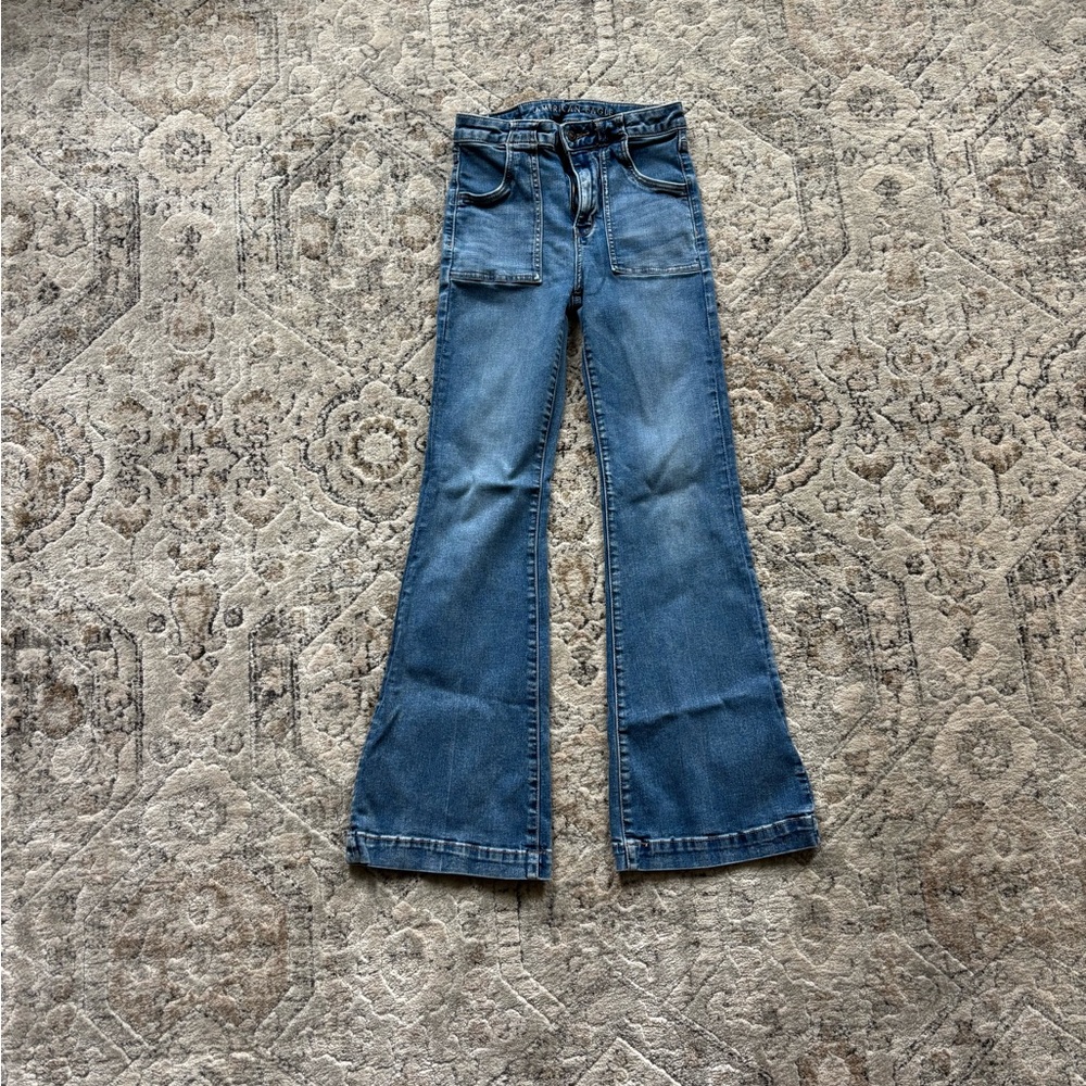 Classic Blue Flared Jeans